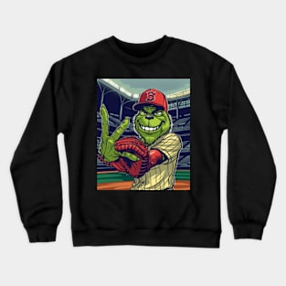 The Grinch Vs Cleveland Indians Logo: Iconic Confrontation Begins Crewneck Sweatshirt